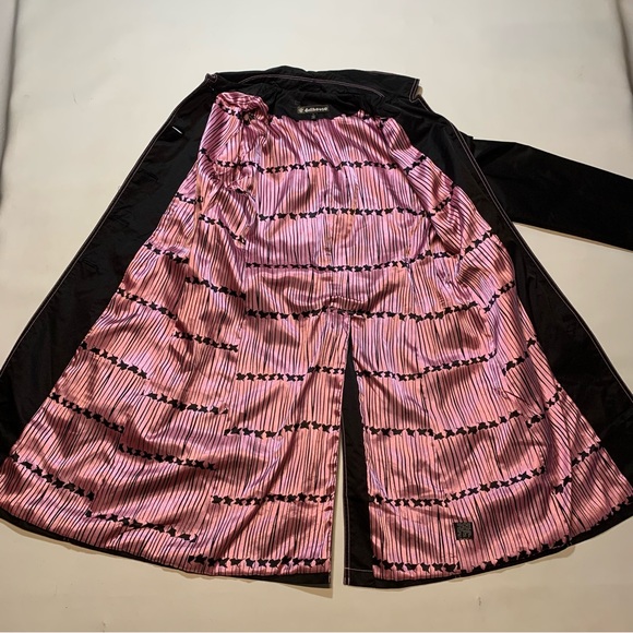 Dollhouse Women's Long Pea coat Black Pink Lining Small Y2K Button Up - Picture 7 of 10